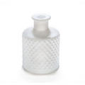 Matte White and black reed diffuser glass bottle